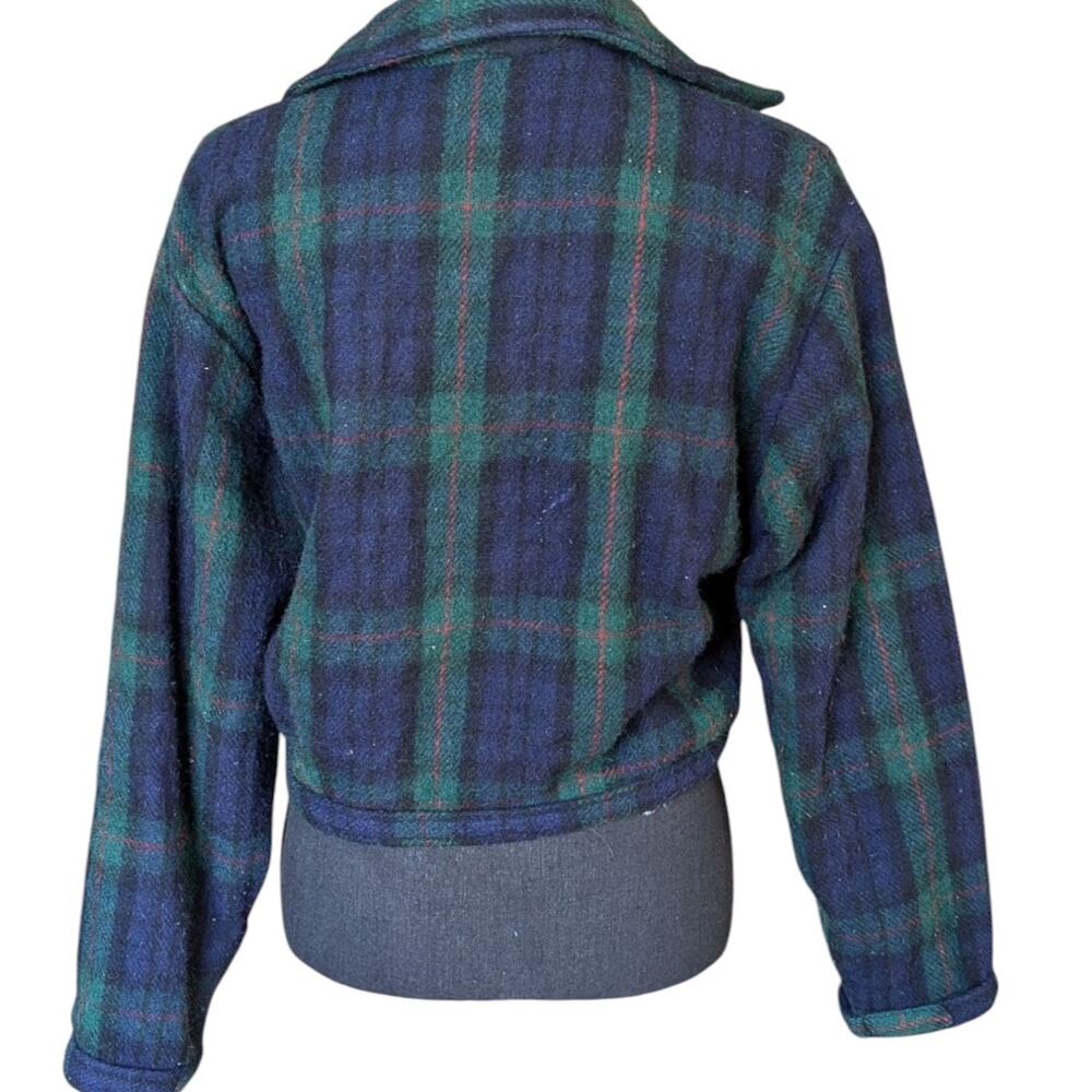 Vintage Paris sport‎ club plaid jacket Medium - Picture 4 of 5